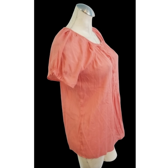3/$25 Bit & Bridle Size S Coral Short Sleeve Top - Picture 2 of 5